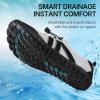 imageBarefoot Water Shoes Women Men Adult Hiking Swim Beach River Pool Hike Guarding Shoes Aqua Socks Protective Comfort Wide Toe Box Width Rock Climbing Vacation Outdoor 2025 NewWhite Black018