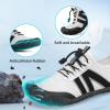 imageBarefoot Water Shoes Women Men Adult Hiking Swim Beach River Pool Hike Guarding Shoes Aqua Socks Protective Comfort Wide Toe Box Width Rock Climbing Vacation Outdoor 2025 NewWhite Black018