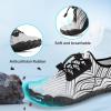 imageBarefoot Water Shoes Women Men Adult Hiking Swim Beach River Pool Hike Guarding Shoes Aqua Socks Protective Comfort Wide Toe Box Width Rock Climbing Vacation Outdoor 2025 NewWhite Black024