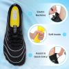 imageBarefoot Water Shoes Women Men Adult Hiking Swim Beach River Pool Hike Guarding Shoes Aqua Socks Protective Comfort Wide Toe Box Width Rock Climbing Vacation Outdoor 2025 NewBlack017