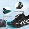 imageBarefoot Water Shoes Women Men Adult Hiking Swim Beach River Pool Hike Guarding Shoes Aqua Socks Protective Comfort Wide Toe Box Width Rock Climbing Vacation Outdoor 2025 NewBlack015