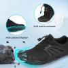 imageBarefoot Water Shoes Women Men Adult Hiking Swim Beach River Pool Hike Guarding Shoes Aqua Socks Protective Comfort Wide Toe Box Width Rock Climbing Vacation Outdoor 2025 NewBlack039
