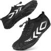 imageBarefoot Water Shoes Women Men Adult Hiking Swim Beach River Pool Hike Guarding Shoes Aqua Socks Protective Comfort Wide Toe Box Width Rock Climbing Vacation Outdoor 2025 NewBlack015
