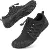 imageBarefoot Water Shoes Women Men Adult Hiking Swim Beach River Pool Hike Guarding Shoes Aqua Socks Protective Comfort Wide Toe Box Width Rock Climbing Vacation Outdoor 2025 NewBlack030