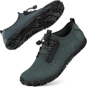 imageBarefoot Water Shoes Women Men Adult Hiking Swim Beach River Pool Hike Guarding Shoes Aqua Socks Protective Comfort Wide Toe Box Width Rock Climbing Vacation Outdoor 2025 NewGrey014