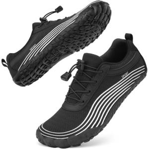 imageBarefoot Water Shoes Women Men Adult Hiking Swim Beach River Pool Hike Guarding Shoes Aqua Socks Protective Comfort Wide Toe Box Width Rock Climbing Vacation Outdoor 2025 NewBlack031