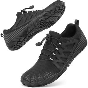 imageBarefoot Water Shoes Women Men Adult Hiking Swim Beach River Pool Hike Guarding Shoes Aqua Socks Protective Comfort Wide Toe Box Width Rock Climbing Vacation Outdoor 2025 NewBlack030