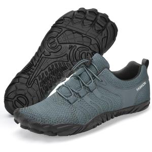 imageBarefoot Water Shoes Women Men Adult Hiking Swim Beach River Pool Hike Guarding Shoes Aqua Socks Protective Comfort Wide Toe Box Width Rock Climbing Vacation Outdoor 2025 NewGrey041