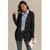 imageATHMILE Cardigan Sweaters for Women Fashion Open Front Cardigans 2025 Fall Outfits Womens Long Sleeve Cable Knit Button CoatsBlack