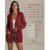 imageATHMILE Cardigan Sweaters for Women Fashion Open Front Cardigans 2025 Fall Outfits Womens Long Sleeve Cable Knit Button CoatsWine Red