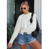 imageATHMILE Cropped Cardigan Sweaters for Women Lightweight Crop Knit Y2k Fall Outfits Fashion Clothes 2025Grey
