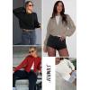 imageATHMILE Cropped Cardigan Sweaters for Women Lightweight Crop Knit Y2k Fall Outfits Fashion Clothes 2025White