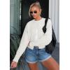 imageATHMILE Cropped Cardigan Sweaters for Women Lightweight Crop Knit Y2k Fall Outfits Fashion Clothes 2025White
