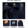imageATHMILE Fall Long Sleeve Cardigans for Women Sweater Fashion Open Front Winter Button Down Crewneck Loose Knit Jacket 2025Navy Blue