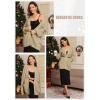 imageATHMILE Oversized Cardigan Sweaters for Women Fall Outfits Chunky Knit Open Front Sweater with PocketsApricot