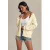 imageATHMILE Womens Cardigan Sweaters Casual Long Sleeve Button Down Crewneck Casual Knit Cropped Fall Winter Jackets ClothesBeige
