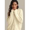 imageATHMILE Womens Cardigan Sweaters Casual Long Sleeve Button Down Crewneck Casual Knit Cropped Fall Winter Jackets ClothesBeige