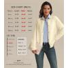 imageATHMILE Womens Cardigan Sweaters Casual Long Sleeve Button Down Crewneck Casual Knit Cropped Fall Winter Jackets ClothesBeige