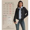 imageATHMILE Womens Cardigan Sweaters Casual Long Sleeve Button Down Crewneck Casual Knit Cropped Fall Winter Jackets ClothesBlack