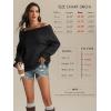 imageATHMILE Womens Off The Shoulder Sweaters Oversized Batwing Sleeve Loose Pullover Fall Outfits Winter Fashion Tops 2025Black