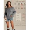 imageATHMILE Womens Off The Shoulder Sweaters Oversized Batwing Sleeve Loose Pullover Fall Outfits Winter Fashion Tops 2025Dark Grey