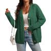 imageATHMILE Womens Oversized Sweaters Cable Knit Cardigan Fall Fashion Long Sleeve Open Front Chunky Winter Coats 2025Dark Green