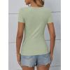 imageATHMILE Womens Long Sleeve Crewneck Ribbed Tops Fall Fitted Stretch Casual Basic T Shirts 2025Bsage Green