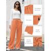 imageATHMILE Track Pants Women Sweatpants Wide Leg Straight Drawstring Teen Girl Fall Jogging Soft Lounge Athletic Pajama JoggersOrange