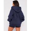imageATHMILE Oversized Hoodies for Women Fall Sweatshirts Zip Up Hoodie Casual Jackets Y2k Fashion Outfits Winter Clothes 2025Navy