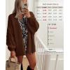 imageATHMILE Womens Fall Oversized Cardigan Sweaters Long Lantern Sleeve Knit Open Front Lightweight Winter Fashion Clothes 2025Caramel