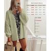 imageATHMILE Womens Fall Oversized Cardigan Sweaters Long Lantern Sleeve Knit Open Front Lightweight Winter Fashion Clothes 2025Light Gray Green