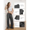 imageATHMILE Sweatpants Women Fall Outfits Wide Leg Baggy Pants HighWaisted Drawstring Sweat Pants Fashion Joggers 2025Black
