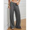 imageATHMILE Sweatpants Women Fall Outfits Wide Leg Baggy Pants HighWaisted Drawstring Sweat Pants Fashion Joggers 2025Black