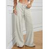 imageATHMILE Sweatpants Women Fall Outfits Wide Leg Baggy Pants HighWaisted Drawstring Sweat Pants Fashion Joggers 2025Light Grey