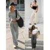 imageATHMILE Sweatpants Women Fall Outfits Wide Leg Baggy Pants HighWaisted Drawstring Sweat Pants Fashion Joggers 2025Oatmeal