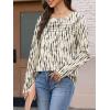 imageATHMILE Womens Tops Trendy Long Sleeve Shirts for Women Loose Fit Dressy Casual Blouses Pleated Tunic Tops for LeggingsBeige Black
