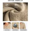 imageATHMILE Fall Long Sleeve Cardigans for Women Sweater Fashion Open Front Winter Button Down Crewneck Loose Knit Jacket 2025 Khaki