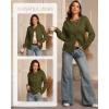 imageATHMILE Womens Cardigan Sweaters Long Sleeve Button Up Old Money Cropped Fall Winter Casual Knit Outwear Fashion Trendy Ladies 2025 Army Green