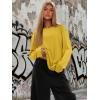 imageATHMILE Womens Oversized Long Sleeve T Shirts Basic Crewneck Tee Fall Tops Casual Workout Fashion Casual Y2K ClothesYellow