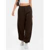 imageATHMILE Sweatpants Women Baggy Lounge Pants Workout Gym Active High Waisted Comfy Joggers for Women Fall Clothes 2025Fleecebrown