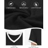 imageATHMILE Womens Short Sleeve TShirts Spring Summer Tops Casual Soft Tunic V Neck Basic Workout Clothes Fashion Outfits 2026Black
