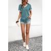 imageATHMILE Womens Short Sleeve TShirts Spring Summer Tops Casual Soft Tunic V Neck Basic Workout Clothes Fashion Outfits 2026Blue Green
