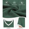 imageATHMILE Womens Short Sleeve TShirts Spring Summer Tops Casual Soft Tunic V Neck Basic Workout Clothes Fashion Outfits 2026Dark Green