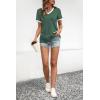 imageATHMILE Womens Short Sleeve TShirts Spring Summer Tops Casual Soft Tunic V Neck Basic Workout Clothes Fashion Outfits 2026Dark Green