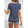 imageATHMILE Womens Short Sleeve TShirts Spring Summer Tops Casual Soft Tunic V Neck Basic Workout Clothes Fashion Outfits 2026Navy