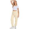 imageATHMILE Womens Cargo Sweatpants Oversized Fleece Joggers Fall Fashion Outfits Y2k Clothes 2024 with PocketsBeige