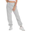 imageATHMILE Womens Cargo Sweatpants Oversized Fleece Joggers Fall Fashion Outfits Y2k Clothes 2024 with PocketsGrey