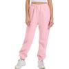 imageATHMILE Womens Cargo Sweatpants Oversized Fleece Joggers Fall Fashion Outfits Y2k Clothes 2024 with PocketsPink