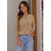 imageATHMILE Womens Sweaters Knit Long Sleeve Pullover Tops Trendy Dressy Business Casual Winter Clothes Outfit Fashion 2025