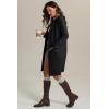 imageWomens Fall Sweater Open Front Knit Lightweight Cardigan Casual Long Coatigan Lady Jacket Coat Winter Outerwear 2026Black